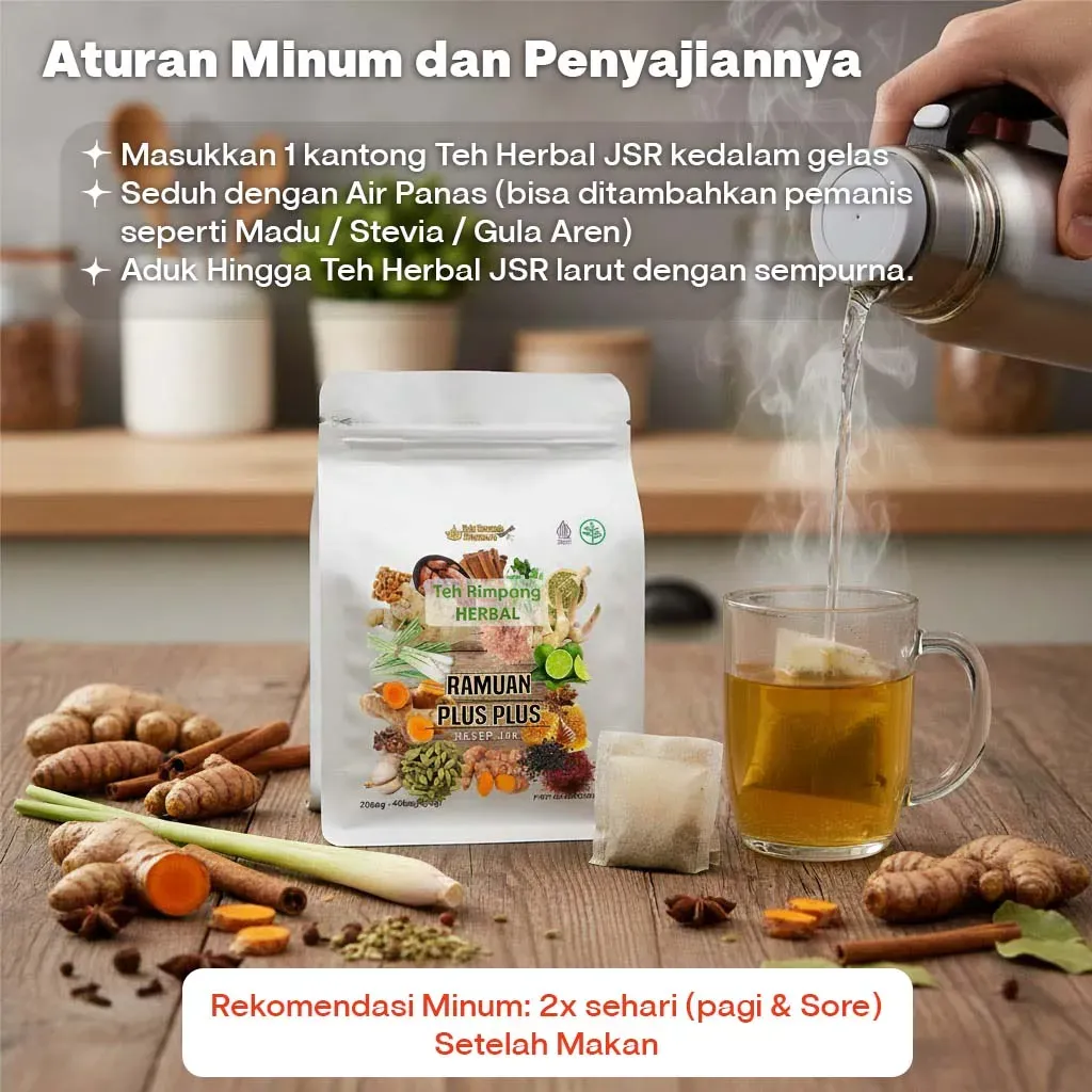 Ramuan JSR Teh Herbal Rimpang